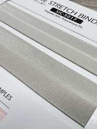 SIC-5017 Thin Satin &amp; Pile Stretch Binder Tape[Ribbon Tape Cord] SHINDO(SIC) Sub Photo