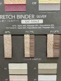 SIC-5062 Metallic Stretch Binder (Silver)[Ribbon Tape Cord] SHINDO(SIC) Sub Photo