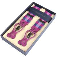 VAR-092 BRETELLE &amp; BRACES Suspenders Block Check Purple[Formal Accessories] Bretelle &amp; Braces Sub Photo