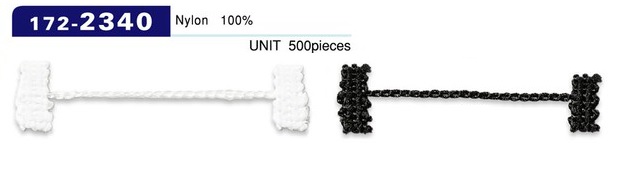 172-2340 Button Loop Lining Stop Chain Cord Type Overall Length 58mm (500 Pieces)[Button Loop Frog Button] DARIN