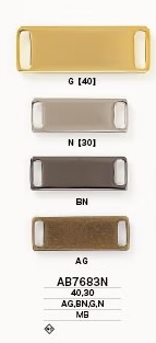 AB7683N Brass Sew-on Metal Plate[Other Miscellaneous Goods] IRIS