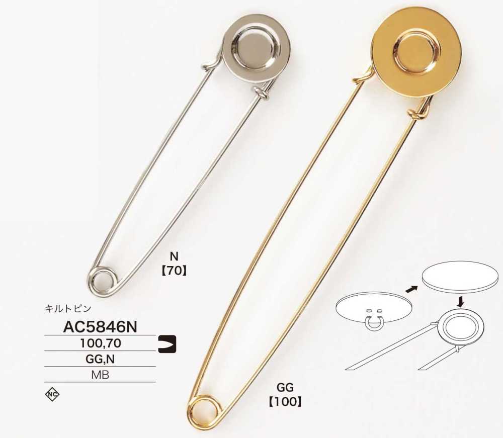 AC5846N Brass Quilt Pin[Other Miscellaneous Goods] IRIS
