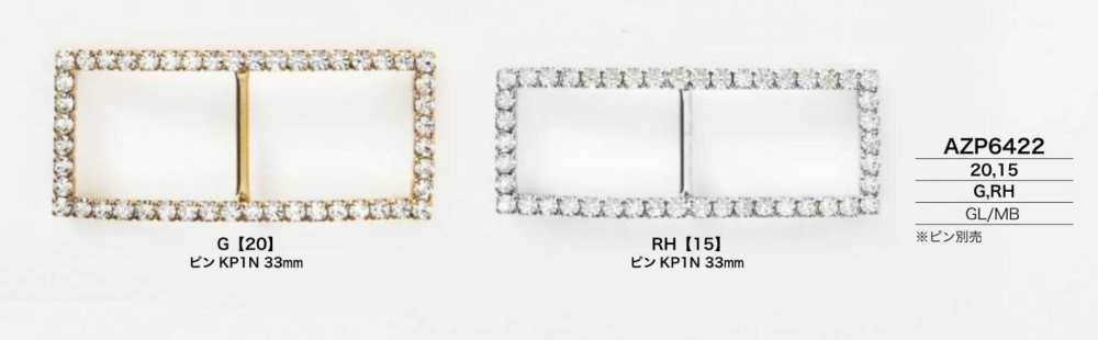 AZP6422 Glass/brass Buckle[Buckles And Rings] IRIS