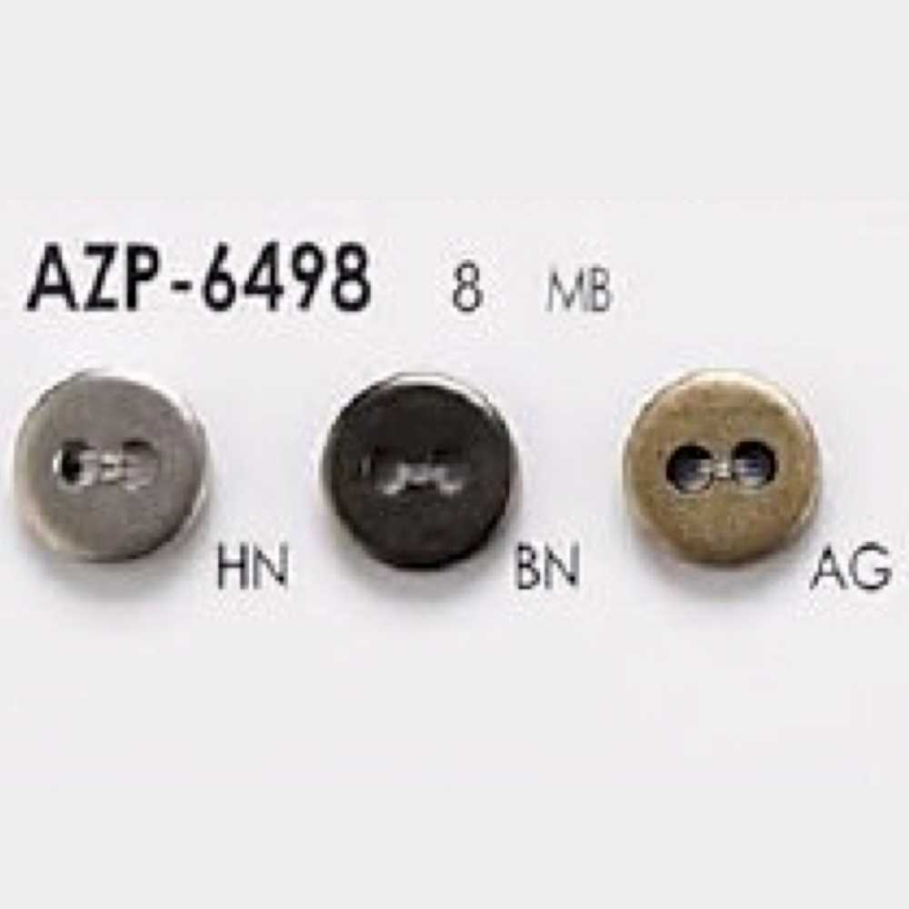 AZP6498 Brass Two-hole Button IRIS