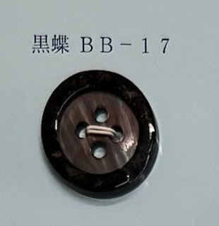 BB17 4 Holes, Bordered, Shell Button Tomoi