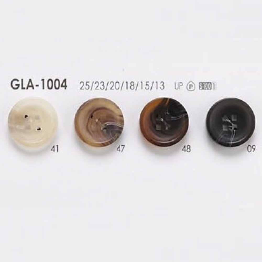 GLA1004 Polyester Resin 4-hole Button IRIS