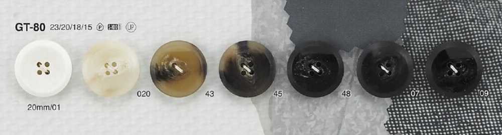 GT80 Polyester Resin 4-hole Button IRIS