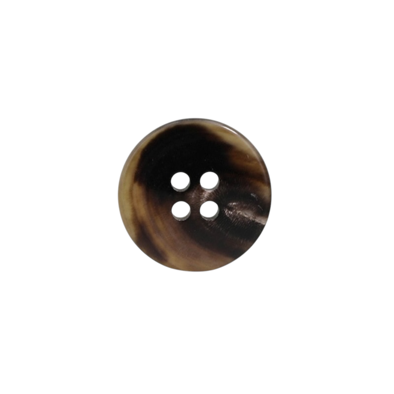 HB220 Real Buffalo Horn Horn, 4-hole Button