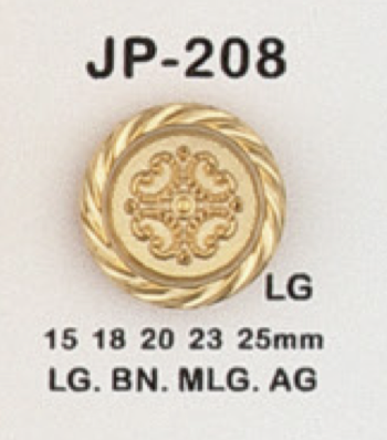 JP208 ABS Resin Plated Buttons DAIYA BUTTON