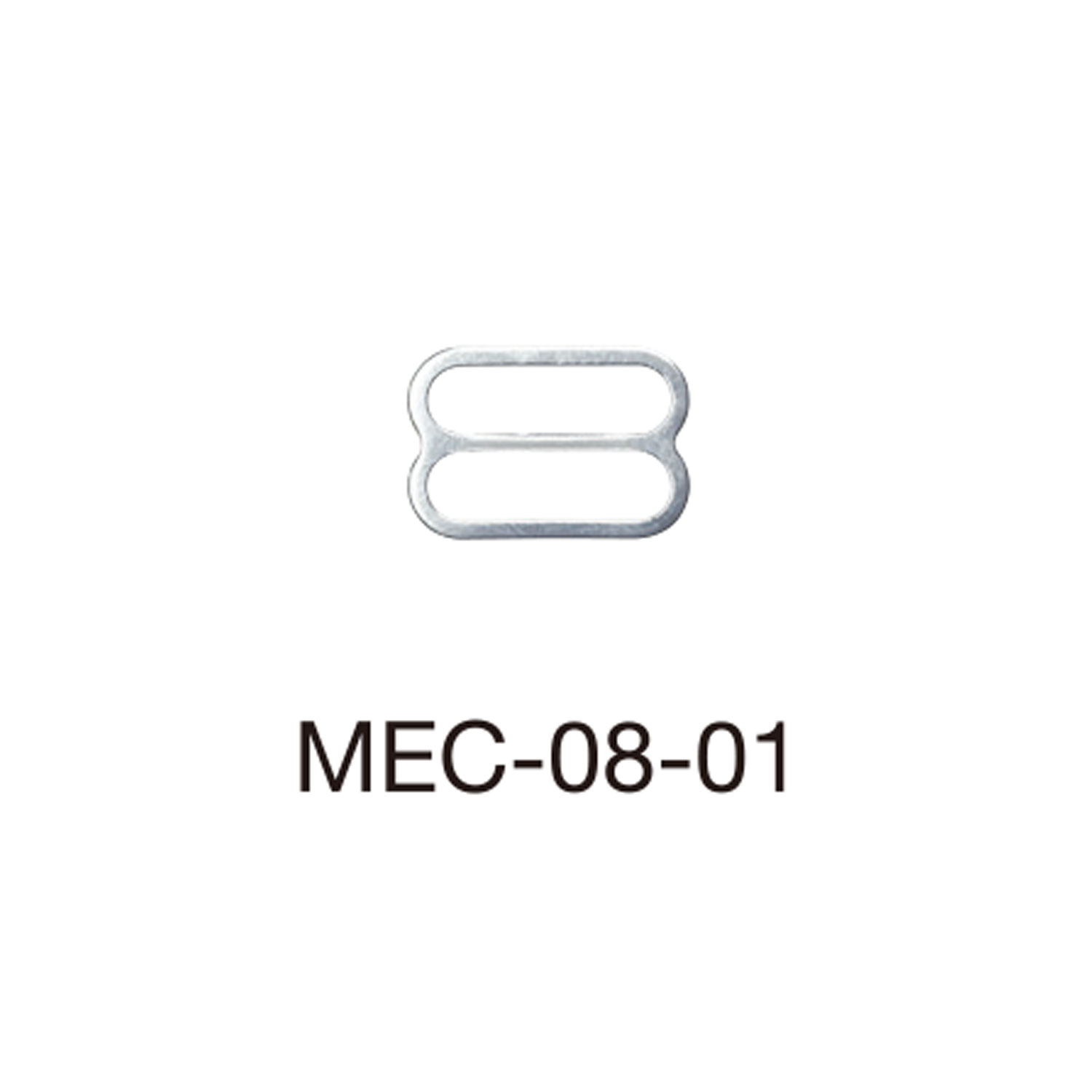 MEC08-01 Bra Strap Adjuster For Thin Fabric 8mm * Needle Detector Compatible[Buckles And Ring] Morito