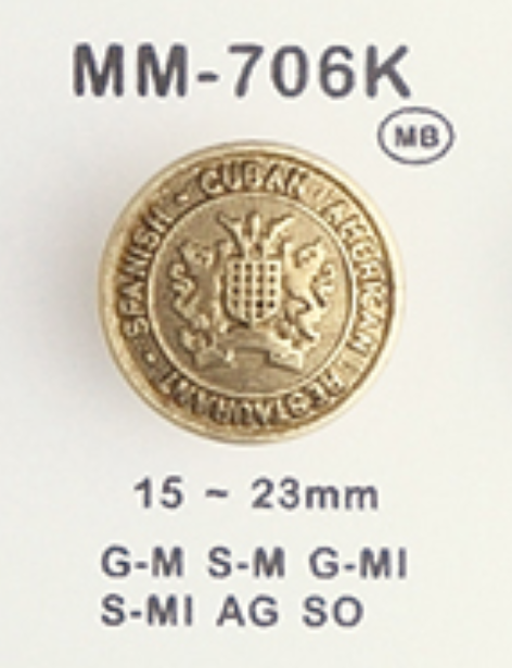 MM706K Metal Button DAIYA BUTTON