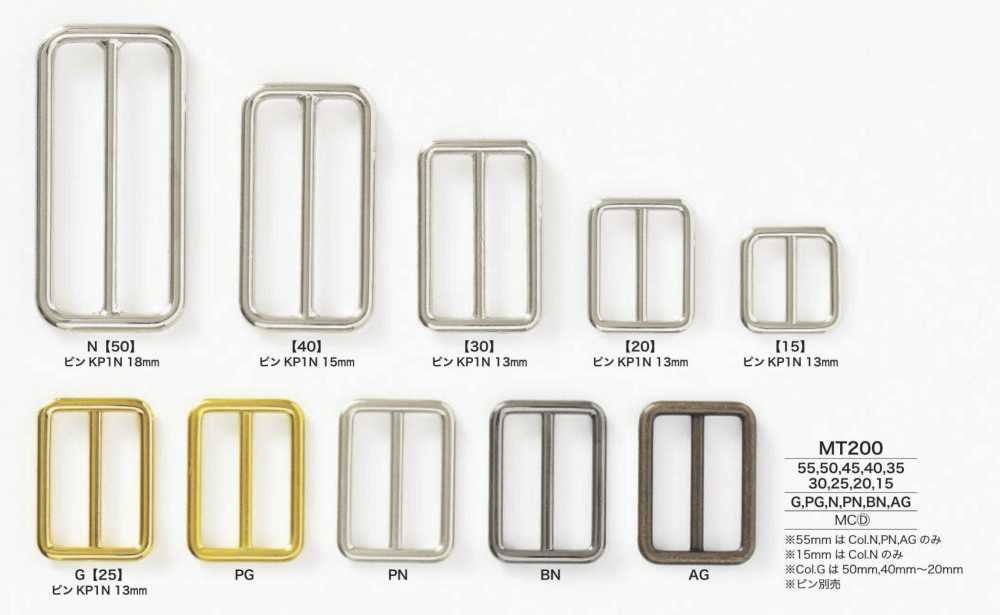 MT200 Die-cast Through-type Buckle[Buckles And Ring] IRIS