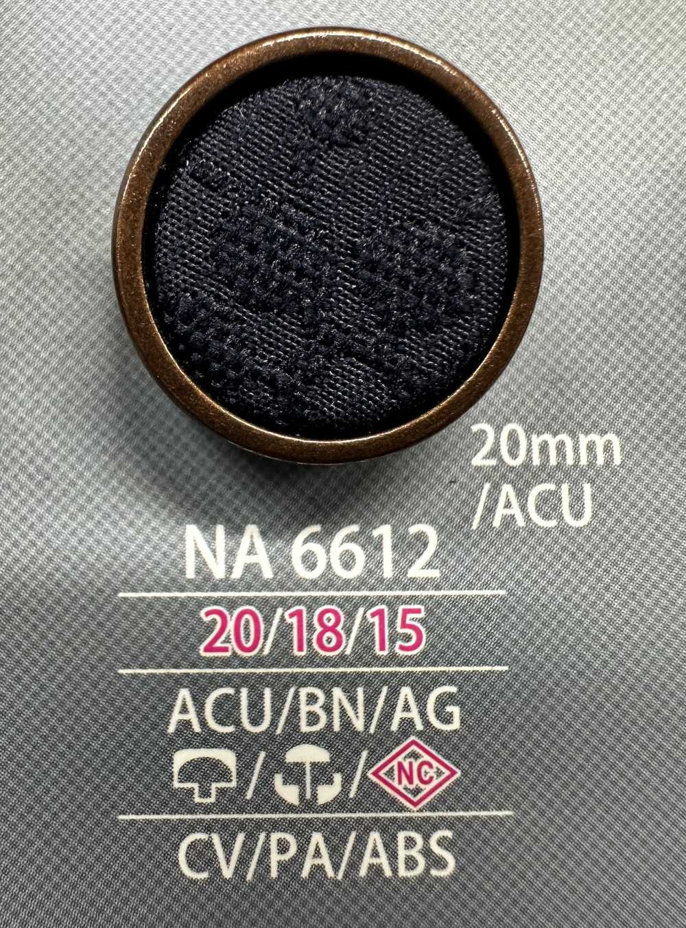 NA6612 Cap And Close Post Combination Cloth Button IRIS