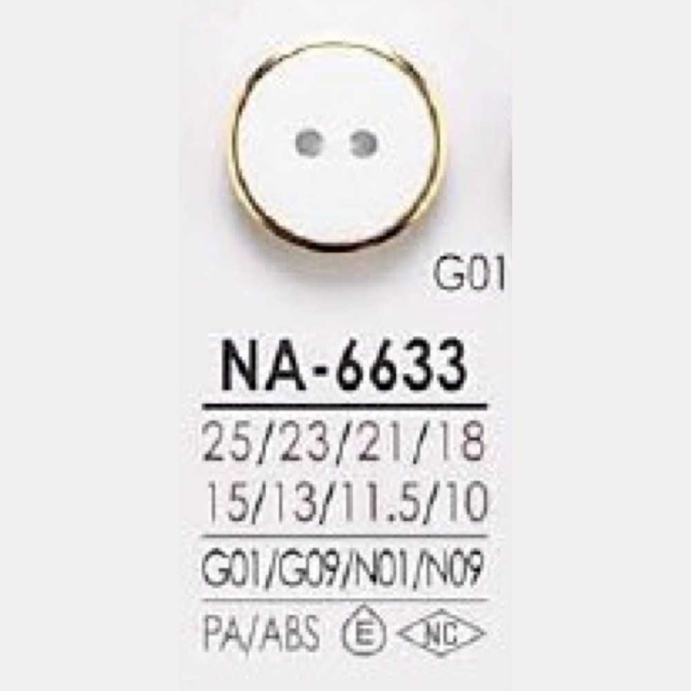 NA6633 Nylon Resin/ABS Resin Two-hole Button IRIS