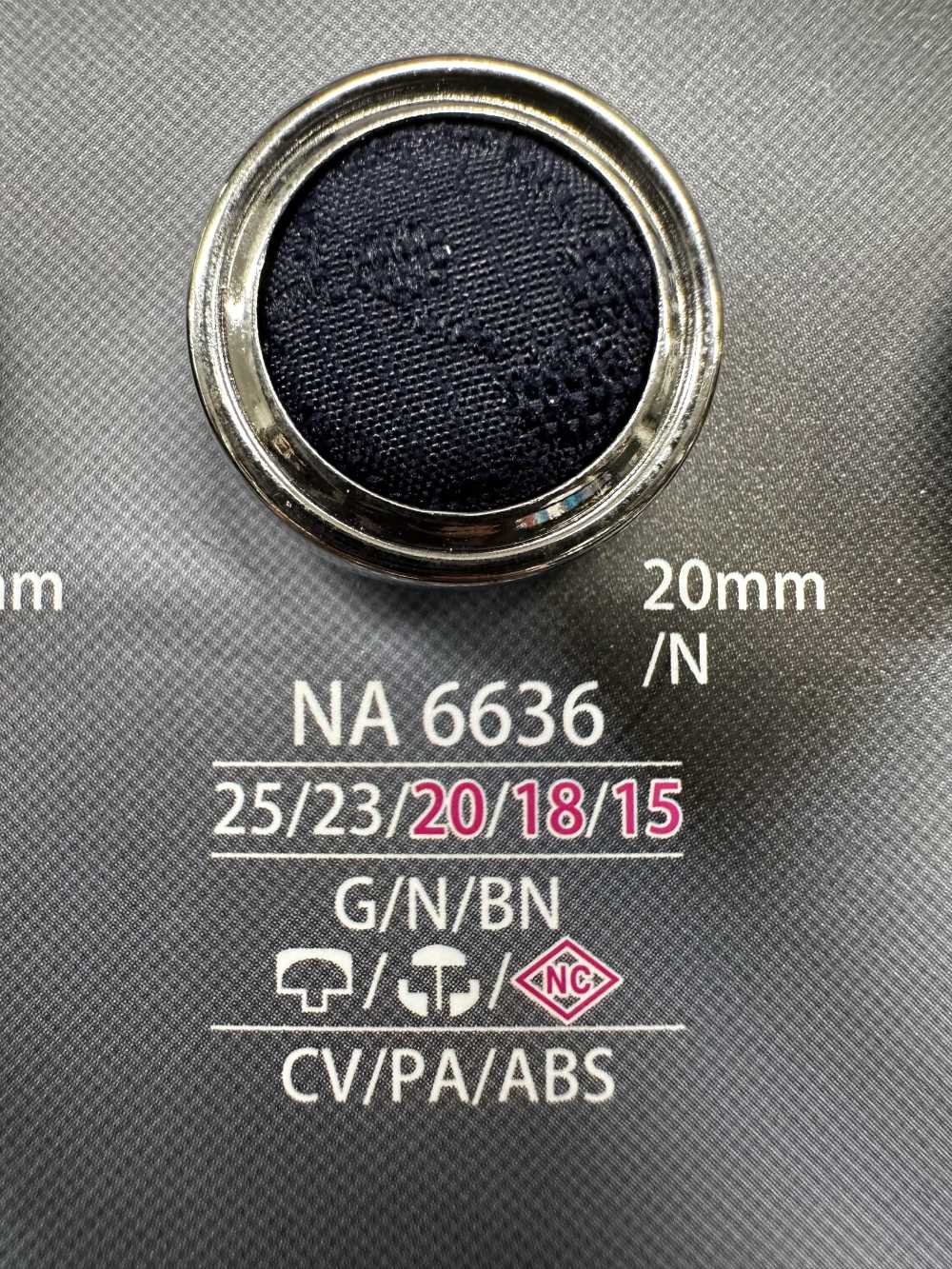 NA6636 Cap And Close Post Combination Cloth Button IRIS