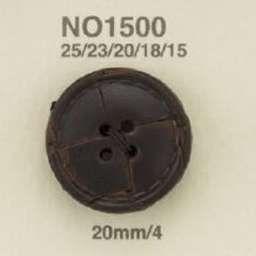 NO1500 Leather 4-hole Button IRIS