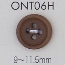 ONT06H Natural Material Corozo Nut With Edge 4 Hole Button DAIYA BUTTON