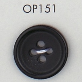 OP151 Polyester Resin Bordered 4-hole Button DAIYA BUTTON