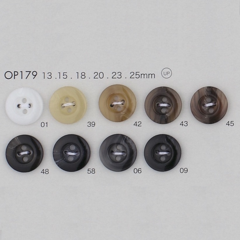 OP179 Polyester Resin 4-hole Button