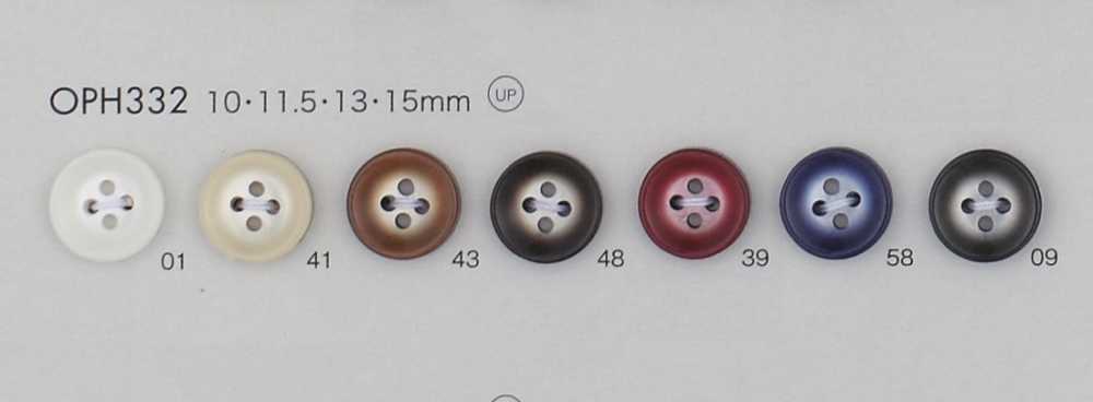 OPH332 Polyester Resin 4-hole Button