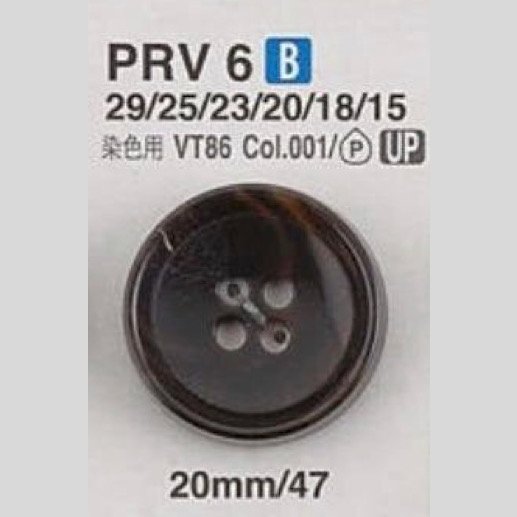 PRV6 Made Of Urea Resin 4-hole Button IRIS