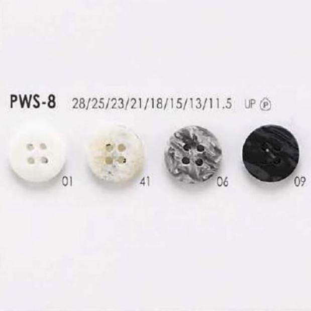 PWS8 Polyester Resin Half-circle Button IRIS