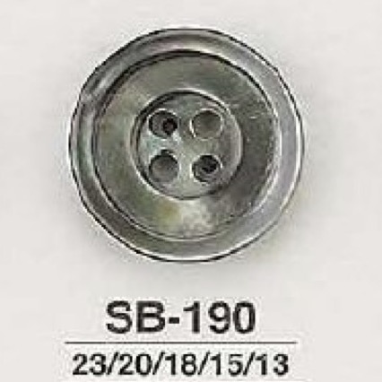 SB190 Mother Of Pearl Shell 4-hole Button