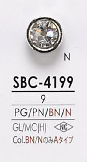 SBC4199 Crystal Stone Button IRIS