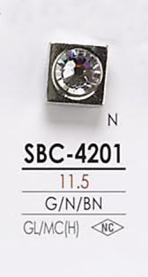 SBC4201 Crystal Stone Button IRIS