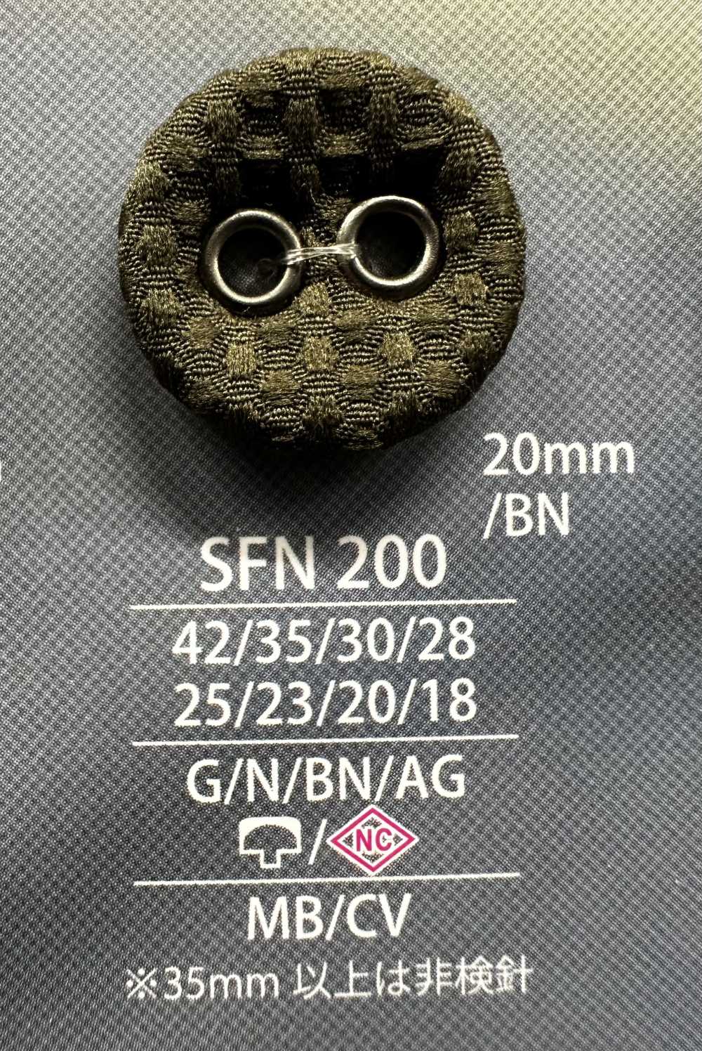 SFN200 Eyelet Cloth Button