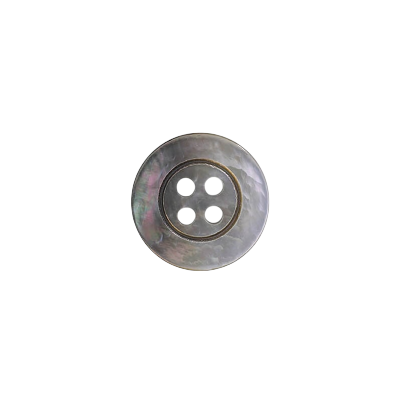 SSO29 Mother Of Pearl Shell Lipped Shell Button With 4 Holes On The Front IRIS