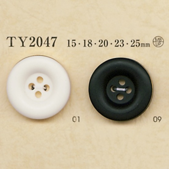 TY2047 Polyester Resin/brass 4-hole Button DAIYA BUTTON