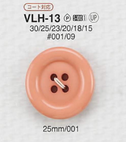 VLH13 Polyester Resin 4-hole Button IRIS