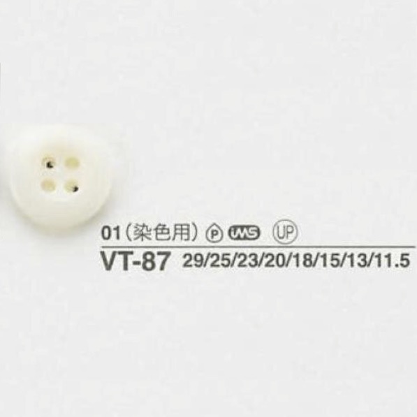 VT87 Polyester Resin 4-hole Button