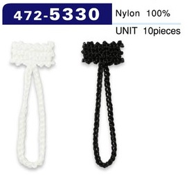 472-5330 Button Loop Chain Cord Type Total Length 38 Mm (10 Pieces)[Button Loop Frog Button] DARIN