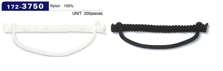 172-3750 Button Loop Braid Type Horizontal String Thick 70mm (200 Pieces)[Button Loop Frog Button] DARIN