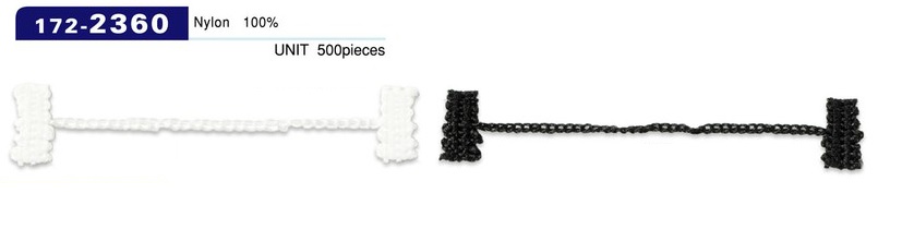 172-2360 Looper Lining Stop Chain Cord Type Button Loop Length 75mm (500 Pieces)[Button Loop Frog Button] DARIN