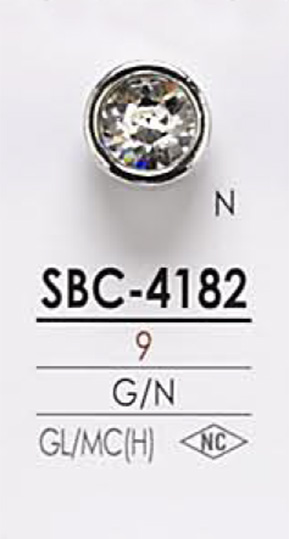 SBC4182 Crystal Stone Button IRIS
