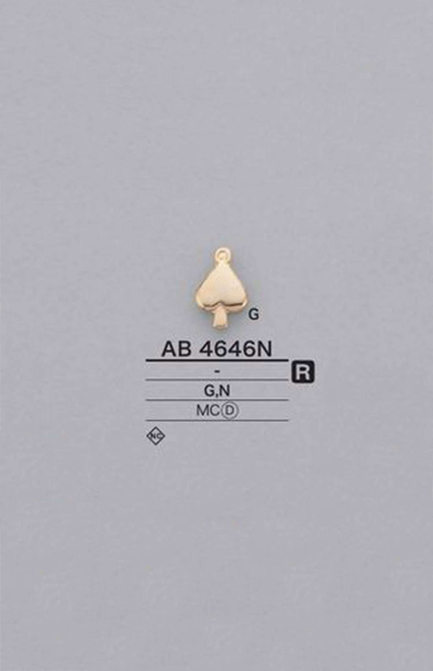 AB4646N Spade Type Motif Parts[Miscellaneous Goods And Others] IRIS