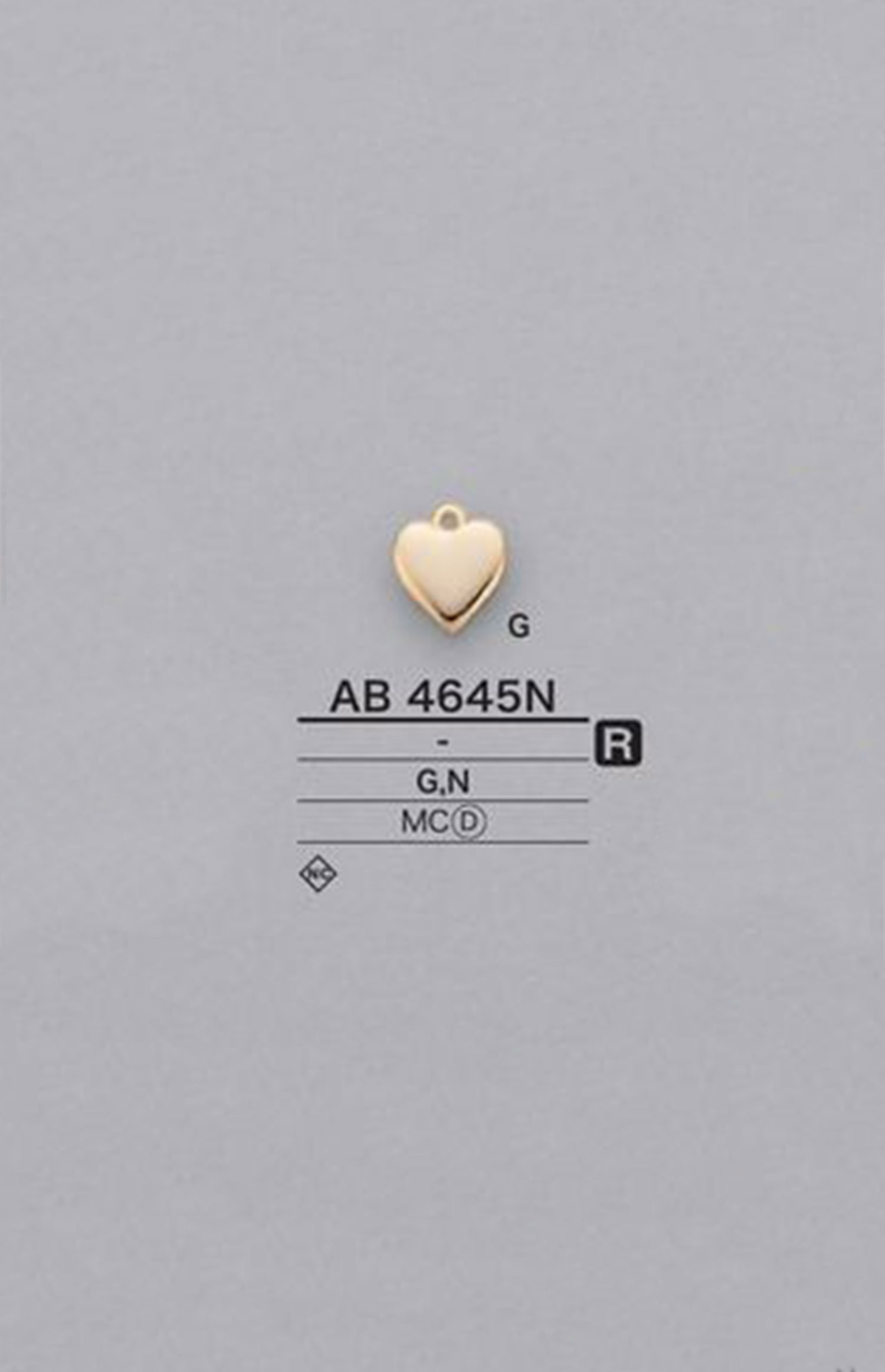 AB4645N Heart-shaped Motif Parts[Miscellaneous Goods And Others] IRIS