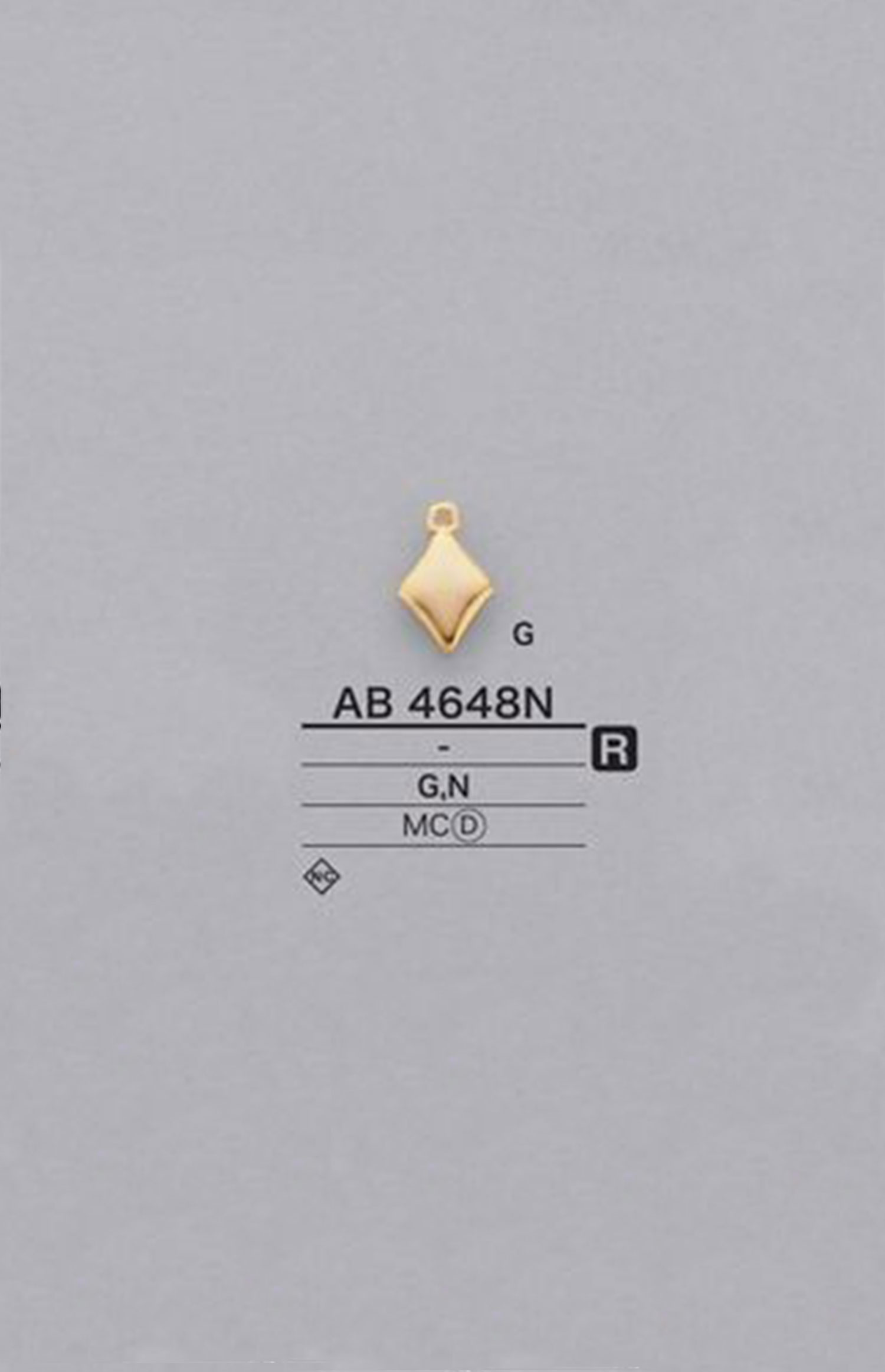 AB4648N Diamond-shaped Motif Parts[Miscellaneous Goods And Others] IRIS