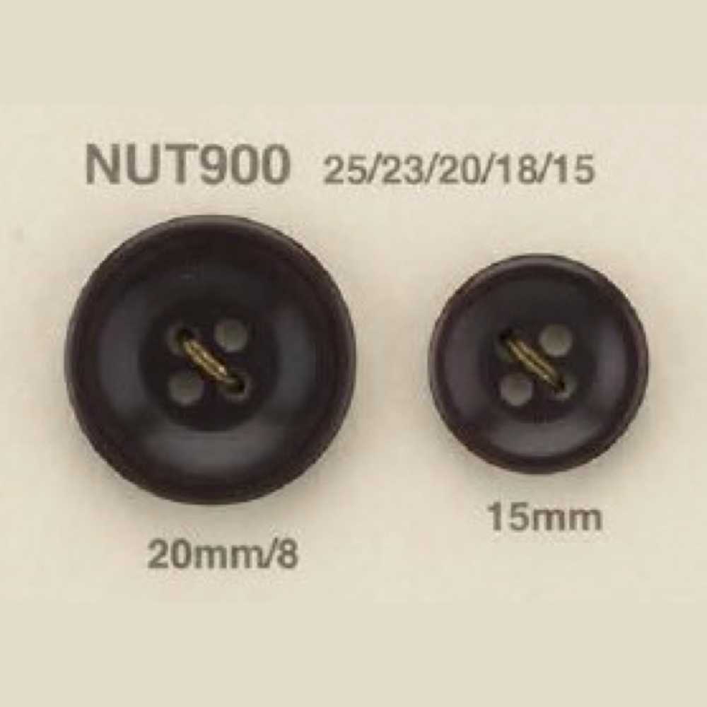 NUT-900 Natural Material Nut 4 Hole Button IRIS