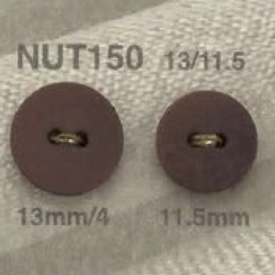 NUT150 Nut-made Two-hole Button IRIS