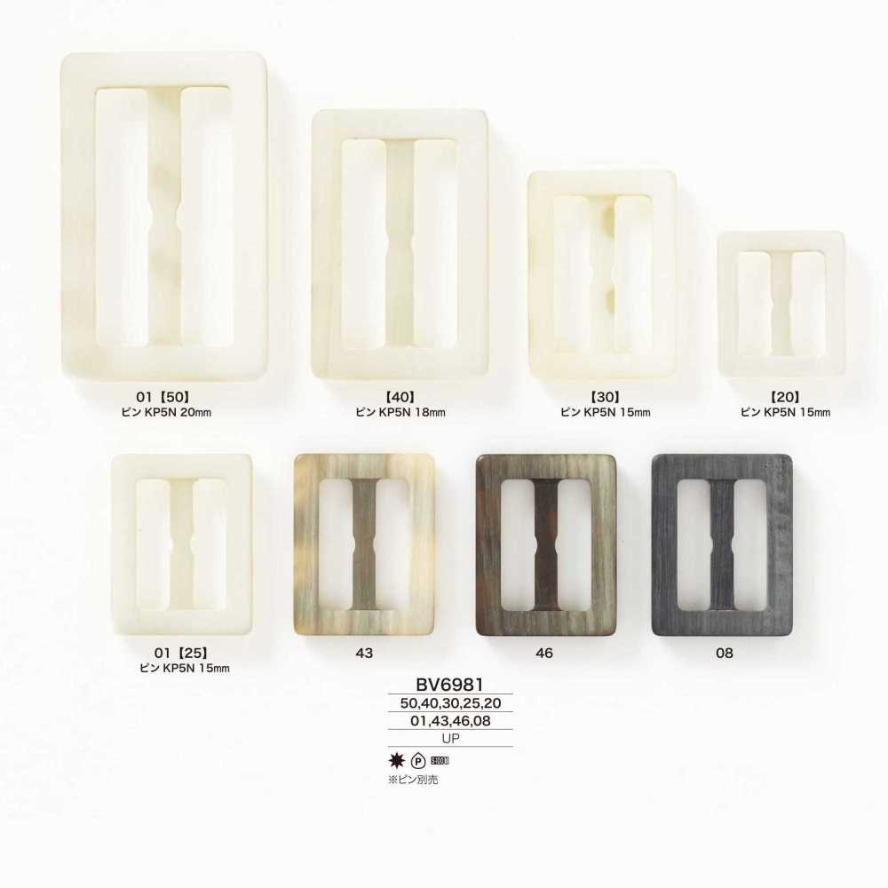 BV6981 Polyester Resin Through-type Buckle[Buckles And Ring] IRIS