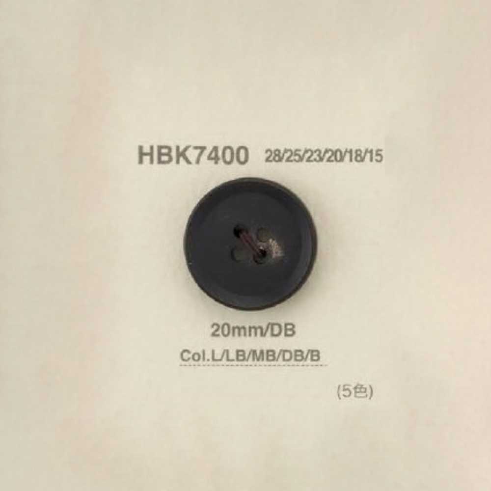 HBK7400 Real Buffalo Horn Button With 4 Holes On The Front IRIS