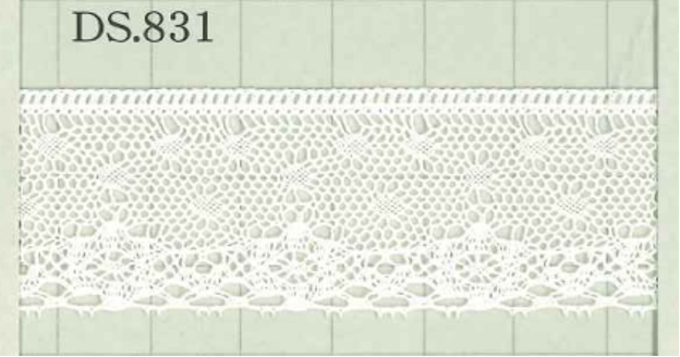 DS831 Cotton Lace Width: 26mm Daisada