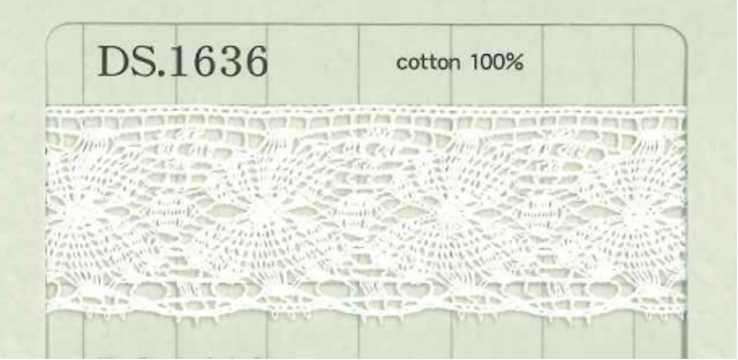 DS1636 Cotton Lace Width: 24mm Daisada