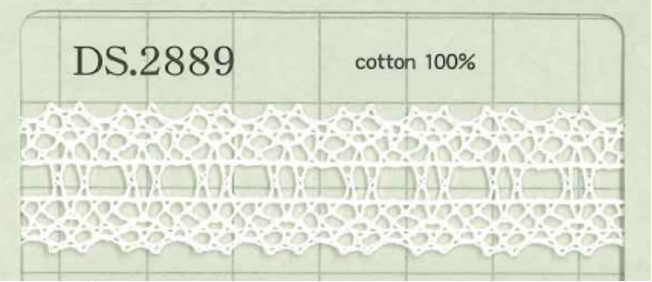 DS2889 Cotton Lace Width: 17mm Daisada