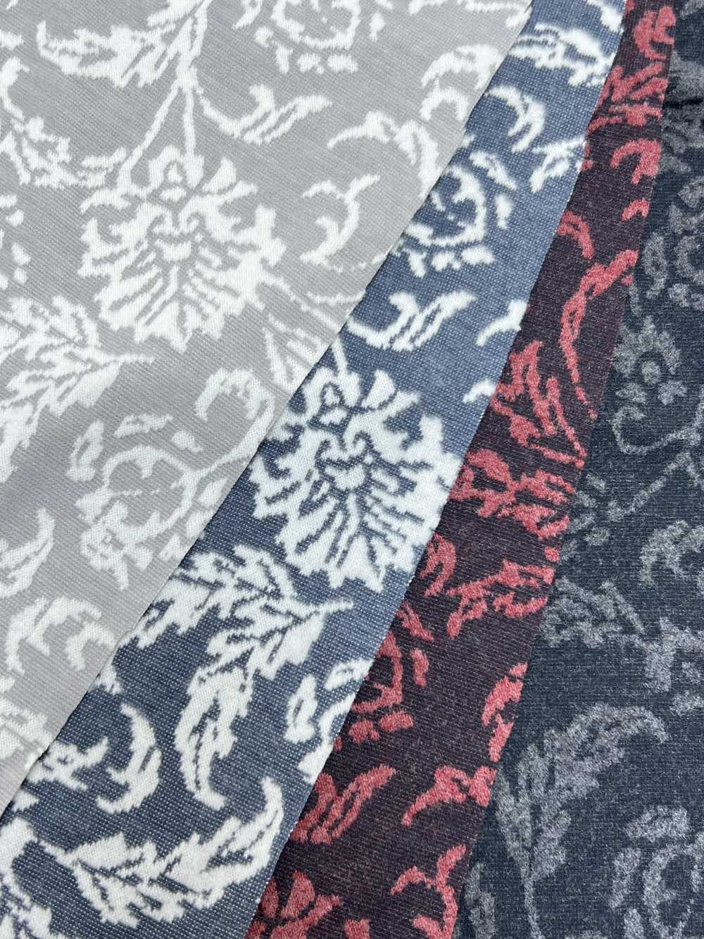 75047-A Circular Rib Fuzzy Jacquard Floral Pattern[Textile / Fabric] SAKURA COMPANY