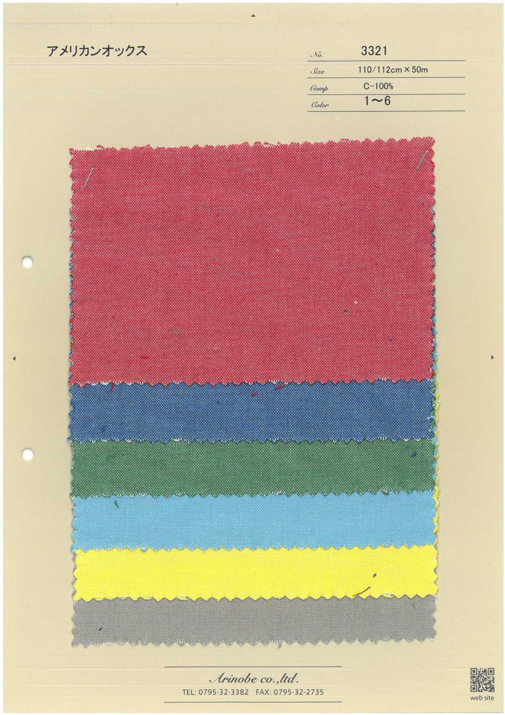 3321 American Oxford[Textile / Fabric] ARINOBE CO., LTD.